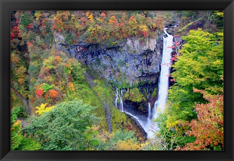 Framed Kegon waterfall of Nikko, Japan Print