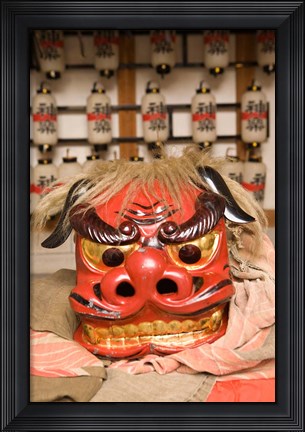 Framed Japan, Gifu, Takayama, Lion dance, festival Print