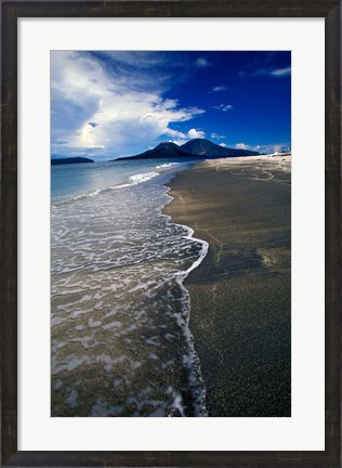 Framed Asia, Indonesia, Krakatau Volcano Beach scene Print