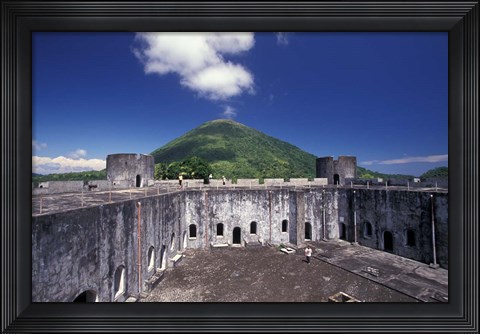 Framed 17th Century Dutch Fort, Banda Island, Indonesia Print