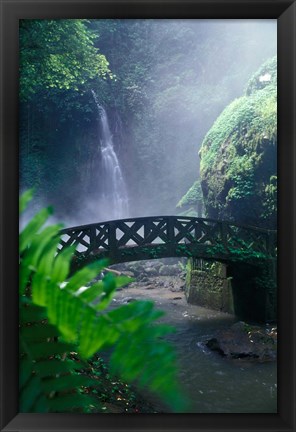 Framed Air Teriun Kali Waterfall , North Sulawesi, Indonesia Print