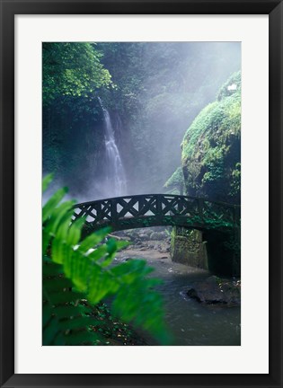 Framed Air Teriun Kali Waterfall , North Sulawesi, Indonesia Print