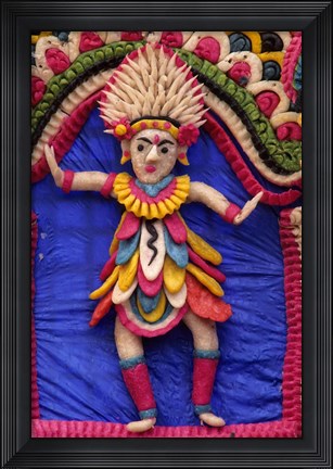 Framed &#39;Mother Temple&#39;  Adorned for a Ceremony, Pura (Temple) Besakih, Bali, Indonesia Print