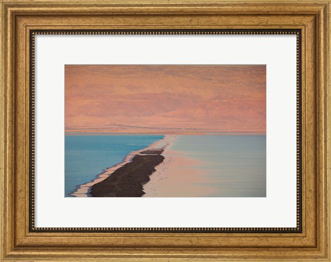 Framed Israel, Dead Sea, Ein Bokek, Dead Sea, dusk Print