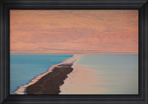 Framed Israel, Dead Sea, Ein Bokek, Dead Sea, dusk Print