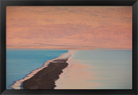 Framed Israel, Dead Sea, Ein Bokek, Dead Sea, dusk Print