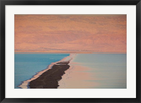 Framed Israel, Dead Sea, Ein Bokek, Dead Sea, dusk Print