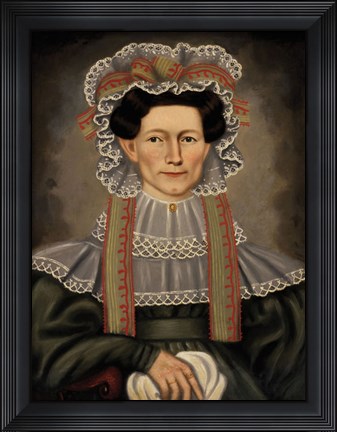 Framed Lady of Squire Williams House, ca. 1829 Print