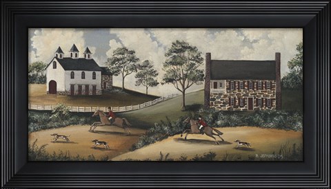 Framed Fox Hunt Print