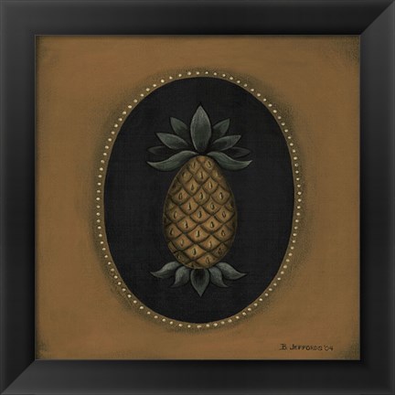 Framed Pineapple 04 Print