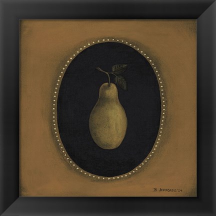 Framed Pear 04 Print