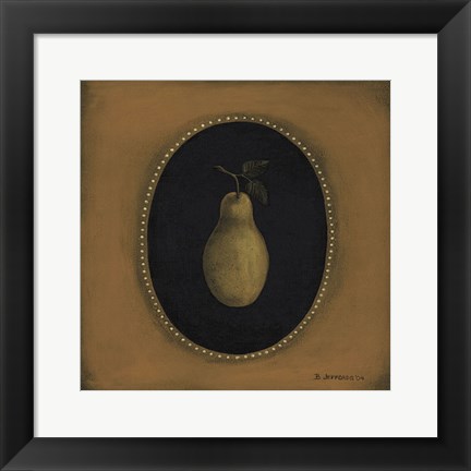 Framed Pear 04 Print