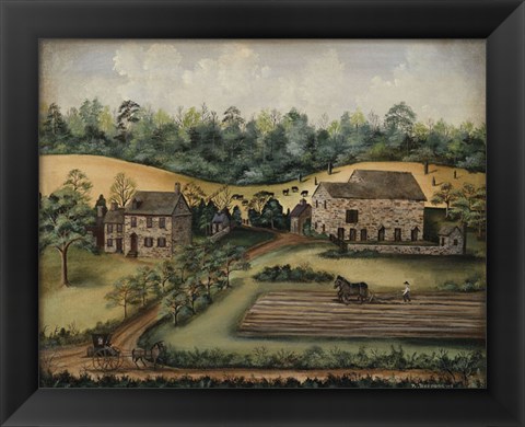 Framed Paxson Farm Print