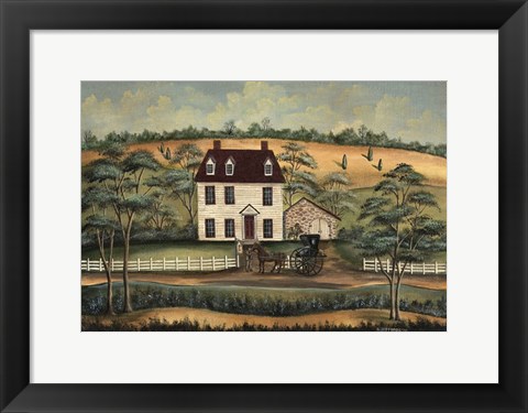 Framed Arriving at the Inn Print