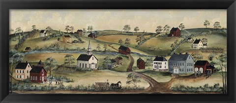 Framed Town &amp; Country Print