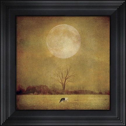 Framed One Cow Print