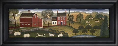 Framed Farm Pederson Print