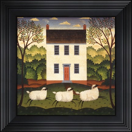 Framed White House Print