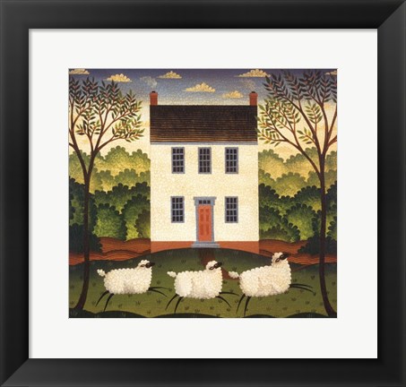 Framed White House Print