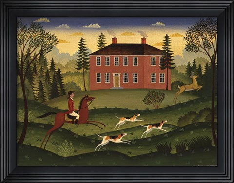 Framed Hart Hunt Print