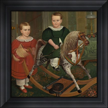 Framed Hobby Horse, ca. 1840 Print