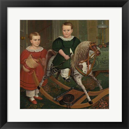 Framed Hobby Horse, ca. 1840 Print