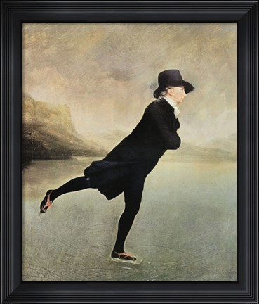 Framed Reverend Walker Skating Print