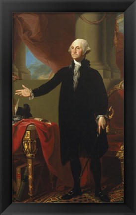 Framed George Washington (Lansdowne Portrait), 1796 Print