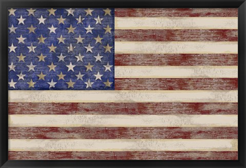 Framed U.S. Flag Print