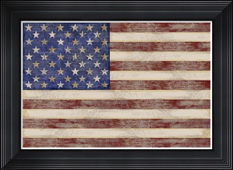 Framed U.S. Flag Print