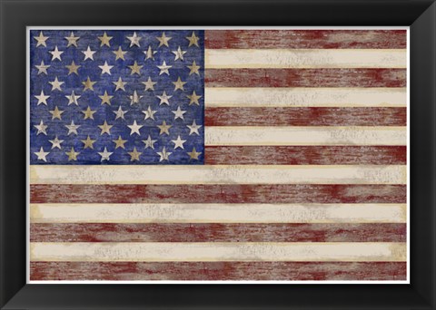 Framed U.S. Flag Print