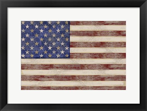 Framed U.S. Flag Print