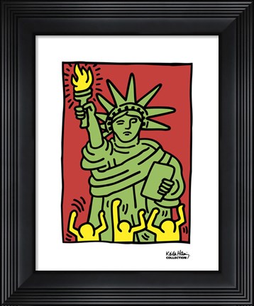 Framed Statue of Liberty, 1986 Print