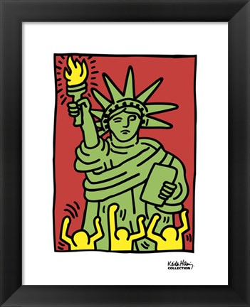 Framed Statue of Liberty, 1986 Print