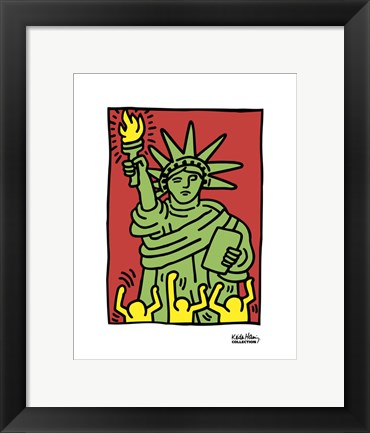 Framed Statue of Liberty, 1986 Print