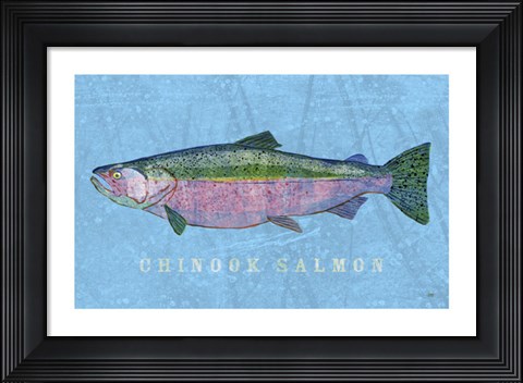 Framed Chinook Salmon Print