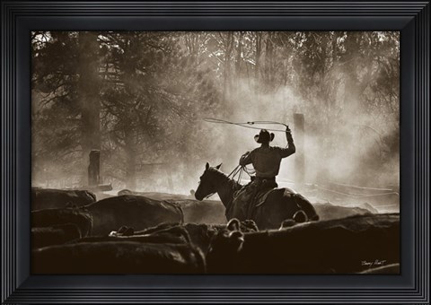 Framed Lost Canyon Roundup Print