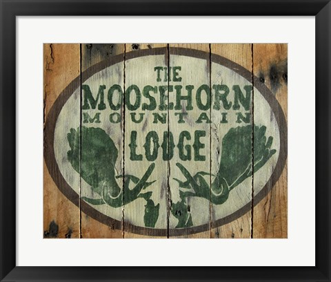 Framed Moosehorn Mountain Lodge Print