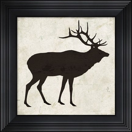 Framed Elk Print