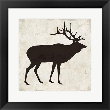 Framed Elk Print