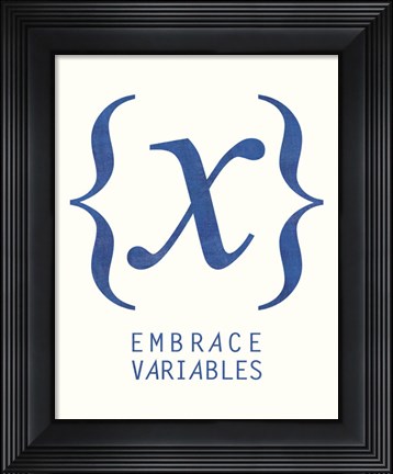 Framed Embrace Variables Print