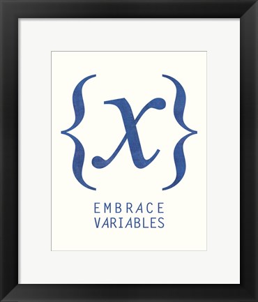Framed Embrace Variables Print