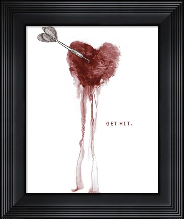 Framed Get Hit Print