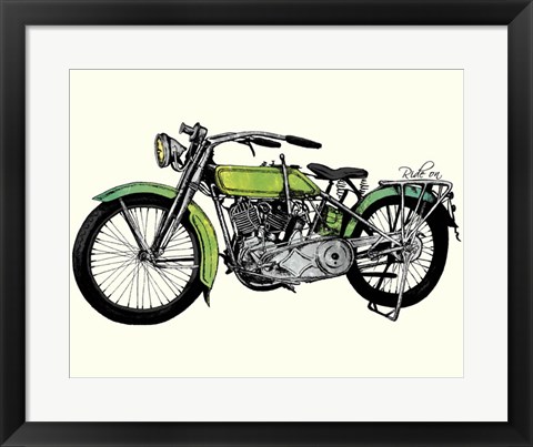 Framed Ride On Print