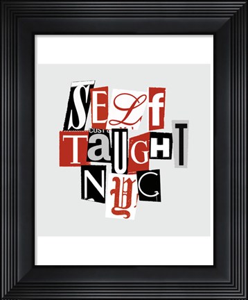 Framed Self-Taught Collage Print