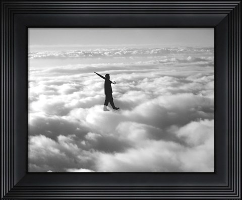 Framed Walk in the Clouds Print