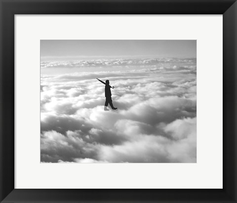 Framed Walk in the Clouds Print