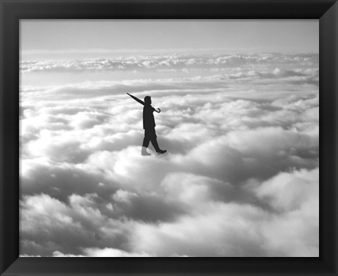 Framed Walk in the Clouds Print