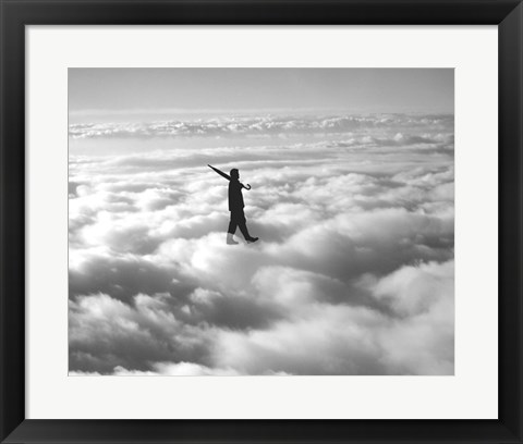 Framed Walk in the Clouds Print