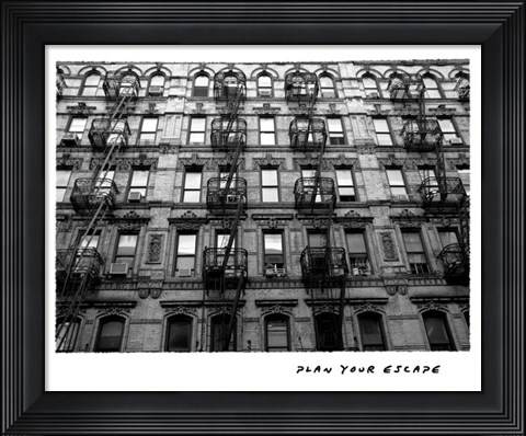 Framed Plan Your Escape Print